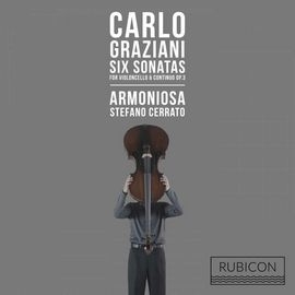 RCD1018 葛拉茲亞尼:6首大提琴及通奏低音奏鳴曲 作品3 Carlo Graziani: 6 Sonatas for Violoncello and Basso Continuo,Op.3 (Rubicon)