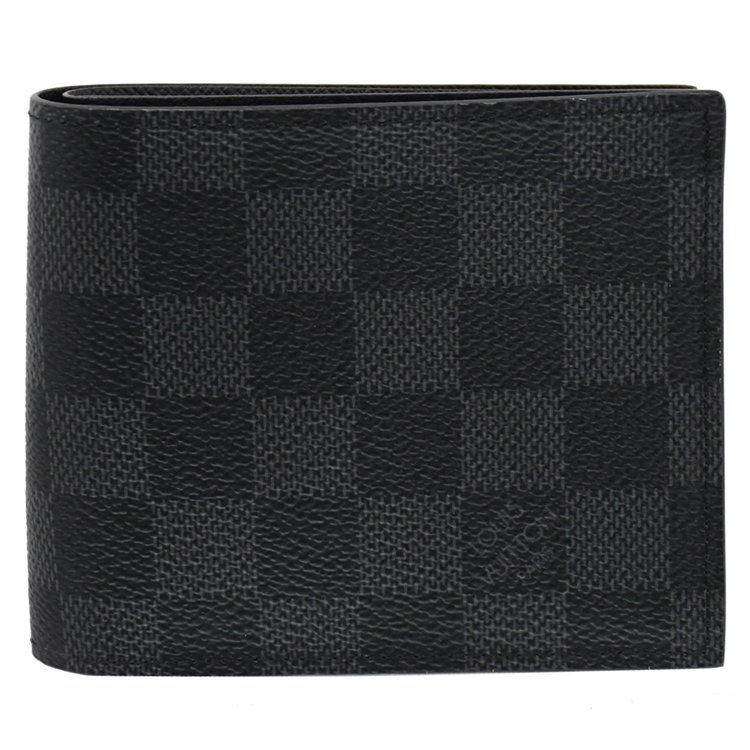 Juliet茱麗葉精品 Louis Vuitton LV N63336 Marco 黑棋盤格紋雙折零錢短夾現金價$18,800