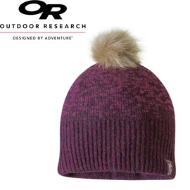 【Outdoor Research 美國 EFFIE BEANIE女童保暖壓克力混紡帽《紫紅》】絨球/毛帽/針織帽/262338