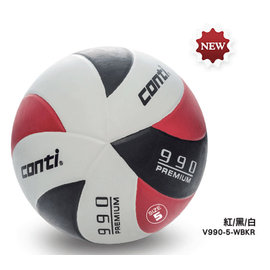 CONTI 頂級超世代橡膠排球(5號球) 紅/黑/白 V990-5-WBKR[陽光樂活]