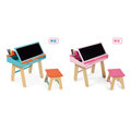 【法國Janod】兒童學習畫桌組(橘藍/粉紅)2款可選擇