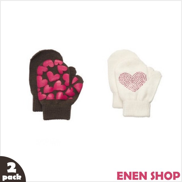 『Enen Shop』@OshKosh Bgosh 愛心系列保暖手套兩入組 #2269TG｜ONE SIZE