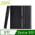 【限量福利品】HTC專賣店上架款SW Desire 830 專用側掀站立式皮套 - 黑