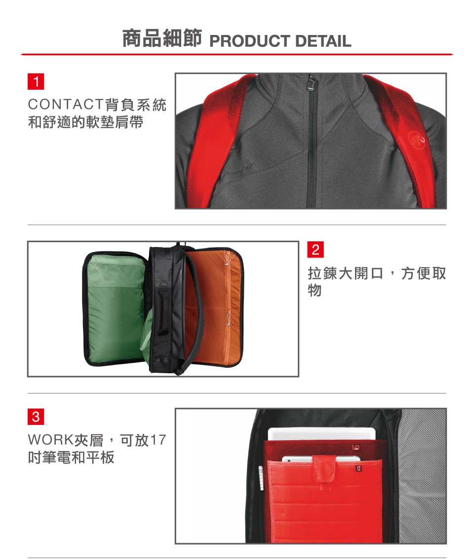 Mammut 長毛象 Seon Transporter 26L 通勤筆電後背包 黑色 #2510-03910