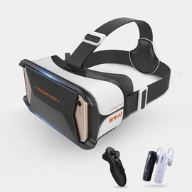 5Cgo【代購七天交貨】545981234272 VR眼鏡蘋果手機專用ios一體機頭戴式3D影院虛擬遊戲機iPhone6/7全系列定製版