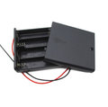 台南市-卓也合 4節3號電池盒 帶蓋帶開關電池盒 AAA電池盒6V 4aa電池盒 帶線 三號四節