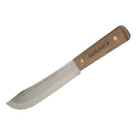 Ontario Butcher Knife 7吋老山胡桃木柄1095碳鋼切肉刀 -#ON 7025