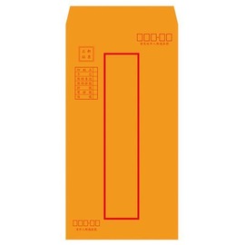 【1768購物網】12K 黃牛皮信封(紅框) (100入/包) 12.3X23公分
