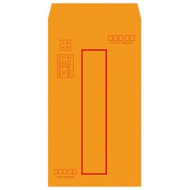 【1768購物網】大12K黃牛皮信封(紅框) 100入/包 - 14X25公分