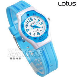 Lotus 時尚錶 小巧可愛 小圓錶日本機蕊 數字活力腕錶 女錶/學生錶/兒童手錶/都適合 TP2092L-05粉藍白黑
