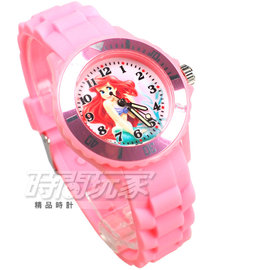 Disney 迪士尼 時尚卡通手錶 小美人魚 兒童手錶 數字女錶 D2353美人魚粉