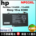 HP電池 NP03XL (原廠) 惠普 Pavilion13 13-b106TU 13-b107TU 13-b108TU 13-b109TU 13-b110TU 13-b111TU 13-b112TU 13-b113TU