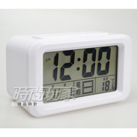A-ONE金吉星 台灣品牌 LCD多功能液晶顯示鬧鐘 數位電子 貪睡 嗶嗶聲 夜燈 TG-072白