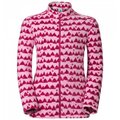 瑞士[ODLO] 童立領保暖刷毛外套(玫瑰粉印花128~164CM)