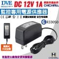 【CHICHIAU】DVE監視器攝影機專用電源變壓器 DC 12V 1A