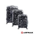 【AIRWALK】環郵世界郵戳款可加大硬殼行李箱20+24+28吋三件組(共2色)