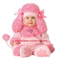 BABY023天姿訂製款可愛粉紅貴賓狗造型寶寶爬爬裝男女加厚嬰兒連身套裝