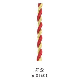 【1768購物網】雙色尼龍繩_紅金 (6-01601) 線寬 2mm 每捲長度 25公尺 兩包特價