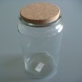 木塞儲物罐(圓柱型-2000ml)/密封罐/玻璃瓶/收納罐/糖果罐/保鮮罐/器皿