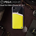 優惠價【A Shop】 PEGACASA Dual Fit F-004 真皮夾層手機殼 for iPhone 8 / 7