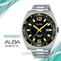 CASIO時計屋 ALBA 雅柏手錶 AS9D06X1 石英男錶 不鏽鋼錶帶 黑 防水100米 日期顯示 全新品 保固一年 開發票