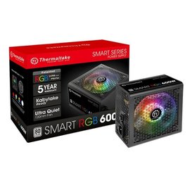 Thermaltake Smart RGB 600W電源供應器 80 PLUS認證5年保固