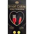 Smart Cable雙向正反插傳輸線(Micro USB)(幸運紅)安卓.快充