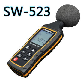 5Cgo 【代購七天交貨】553245900734 達威SW-523數字噪音計 手持分貝儀噪音檢測儀噪音測試儀電容麥克風工程儀器