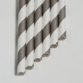 【摩吉斯烘焙樂園】美國 Aardvark 螺旋彎曲式紙吸管(巧克力灰) 24入