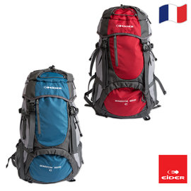 法國 Eider 登山後背包42+3L 紅/藍 EIT5612 游遊戶外Yoyo Outdoor