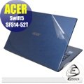 【Ezstick】ACER Swift 5 SF514-52T 透氣機身保護貼 (上蓋貼、鍵盤週圍貼、底部貼)DIY包膜