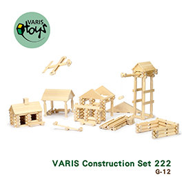 VARIS木製建構積木- 木屋建造王222片組- G12 - PChome 商店街