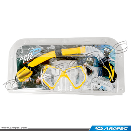 台灣潛水--AROPEC 成人款矽膠面鏡呼吸管組合(全乾式)