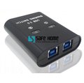 SAFEHOME USB 3.0 手動 1對2 USB切換器，可延長至 10公尺，輕鬆分享印表機/隨身碟等 USB設備 SUW102