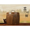 普洱茶具[明海園] 梧桐木茶筒 收藏盒 復古鼓型茶筒 一斤(500g)裝