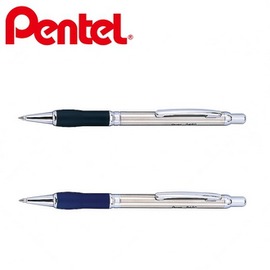 【Pentel飛龍】B460 不鏽鋼軟膠原子筆 0.8mm 12支/盒