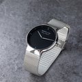 BERING 丹麥國寶 MAX RENE設計師聯名限量時尚錶款/40mm-銀+黑-15540-004