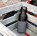 美國HYDY不銹鋼保溫水瓶-鐵灰+黑瓶 480ML
