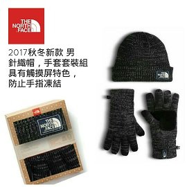 [ THE NORTH FACE ] 編織手套帽子套裝組 黑 / 公司貨 NF0A356AJK3