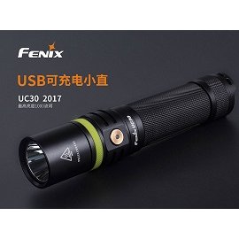 【電筒王 江子翠捷運3號出口】FENIX UC30 2017版 1000流明 USB可充電小直筒手電筒