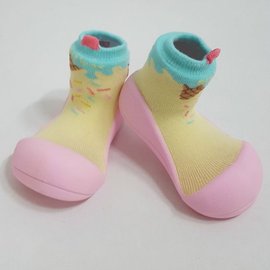 韓國 Attipas 快樂腳襪型學步鞋-冰淇淋甜心