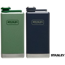 Stanley 冒險系列 SS Flask 經典酒壺 0.24L-錘紋綠/藍 1001564 游遊戶外Yoyo Outdoor