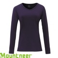 【 mountneer 山林 女款 v 領紅外線彈性保暖衣《紫》】遠紅外線 貼身保暖 長袖內搭 12 k 76