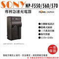 焦點攝影@樂華 Sony NP-F550 F560 F570 專利快速充電器 相容原廠 壁充式充電器 1年保固 HX300