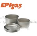 EPIgas 登山鈦鍋/鈦合金鍋組 2鍋2蓋 鈦BP炊具組 T-8008