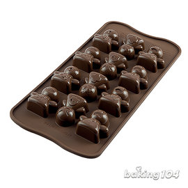 義大利 Silikomart 矽膠模 公仔 玩偶 矽膠烤模 巧克力模 糖果模 12連多連矽膠模 SCG15