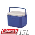 【Coleman 美國 15L EXCURSION海洋藍冰箱】冰桶/行動冰箱/保冰桶/CM-27859