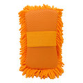 【iMOVER專業汽修】超細纖維洗車手套 橘色 去汙洗車海綿 清潔工具 汽車用品
