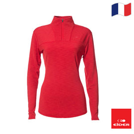 法國 Eider 女 輕暖透氣長袖開襟衫 紅 EIT2535-3027 游遊戶外Yoyo Outdoor