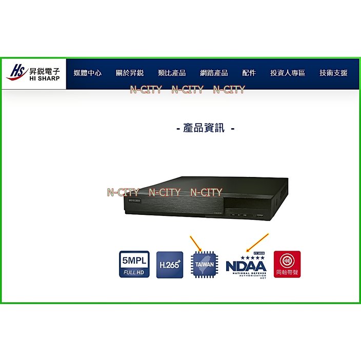 台灣晶片NDAA(昇銳)4路500萬畫素DVR錄放影機AHD/TVI/CVI/CVBS/IP(HQ4311)